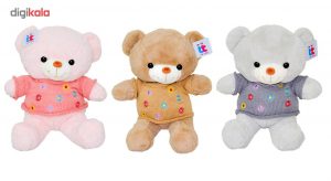 محصول پیشنهادی کادو تولد برای دختر های 10 ساله عروسک خرس تدی مدل Flower Sweatshirt