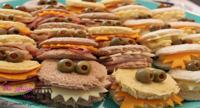 ساندویچ برای پزیرایی تولد