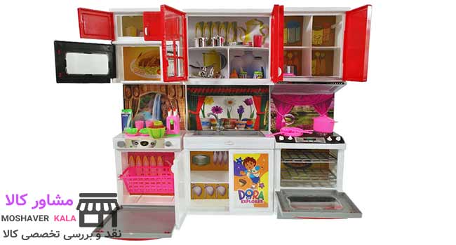 محصول پیشنهادی کادو برای دختر های 5 الی 10 سال ست آشپزخانه اسباب بازی مدل دورا Ak345