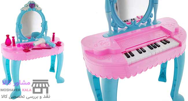 محصول پیشنهادی کادو تولد برای دخترهای 10 الی 15 سال میز آرایش اسباب بازی طرح پیانو کد 41009