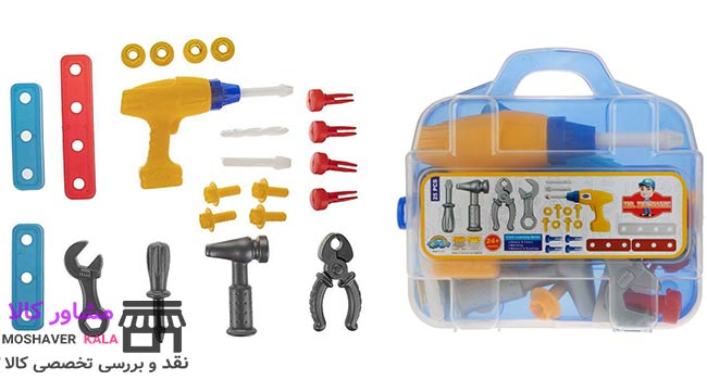 محصول پیشنهادی کادو برای پسرهای 5 الی 15 سال ست اسباب بازی ابزار مکانیکی کودک مدل Mr.Mechanic